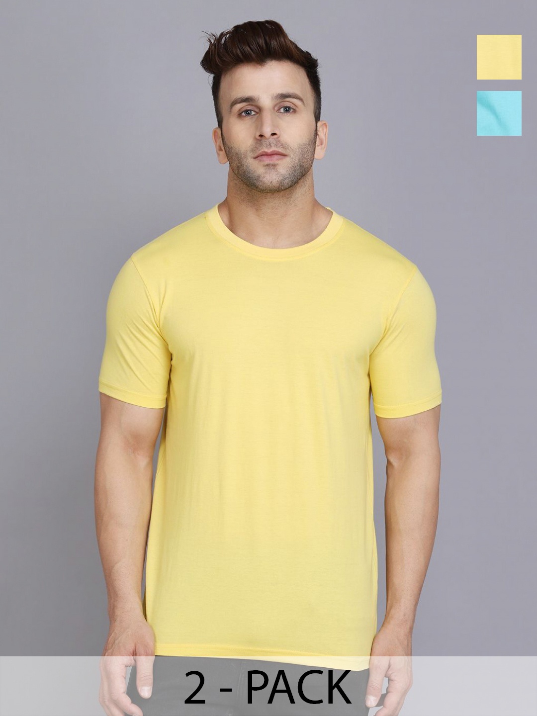 

WOOSTRO Men 2 Slim Fit T-shirt, Sea green