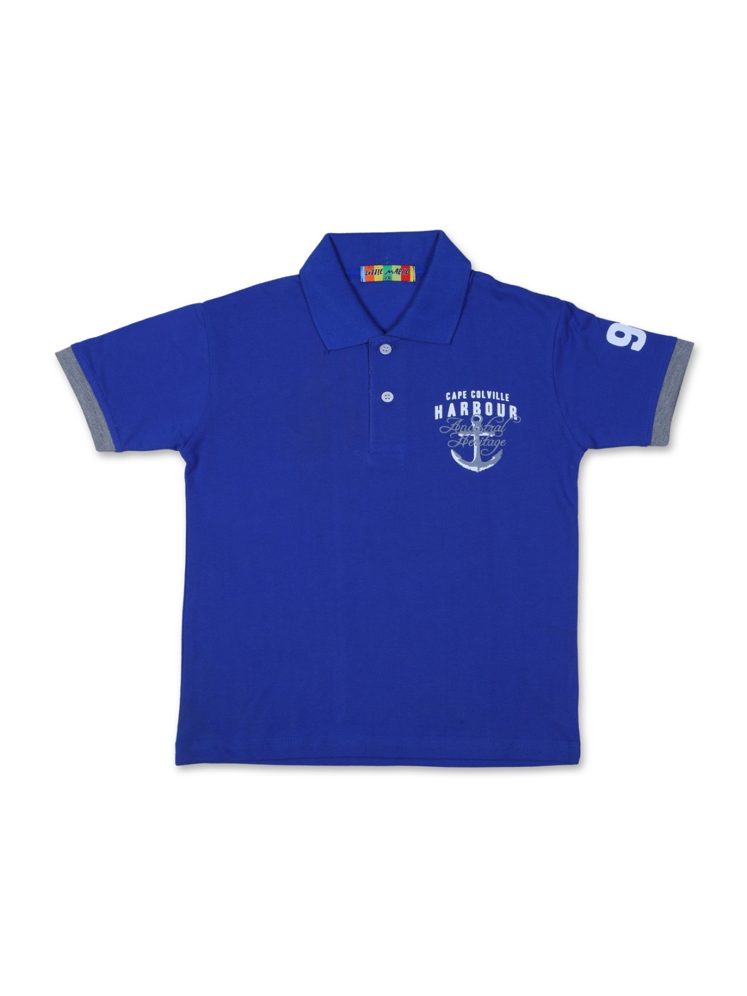 

Little Marco Boys Polo Collar T-shirt, Blue