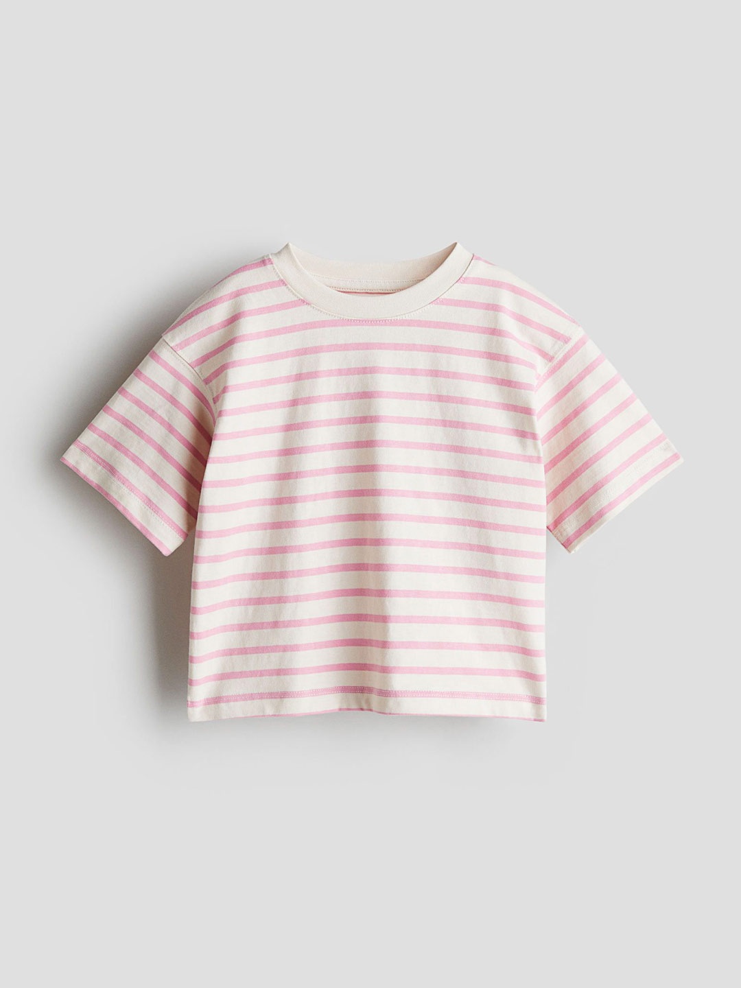 

H&M Boxy Cotton T-shirt, Cream