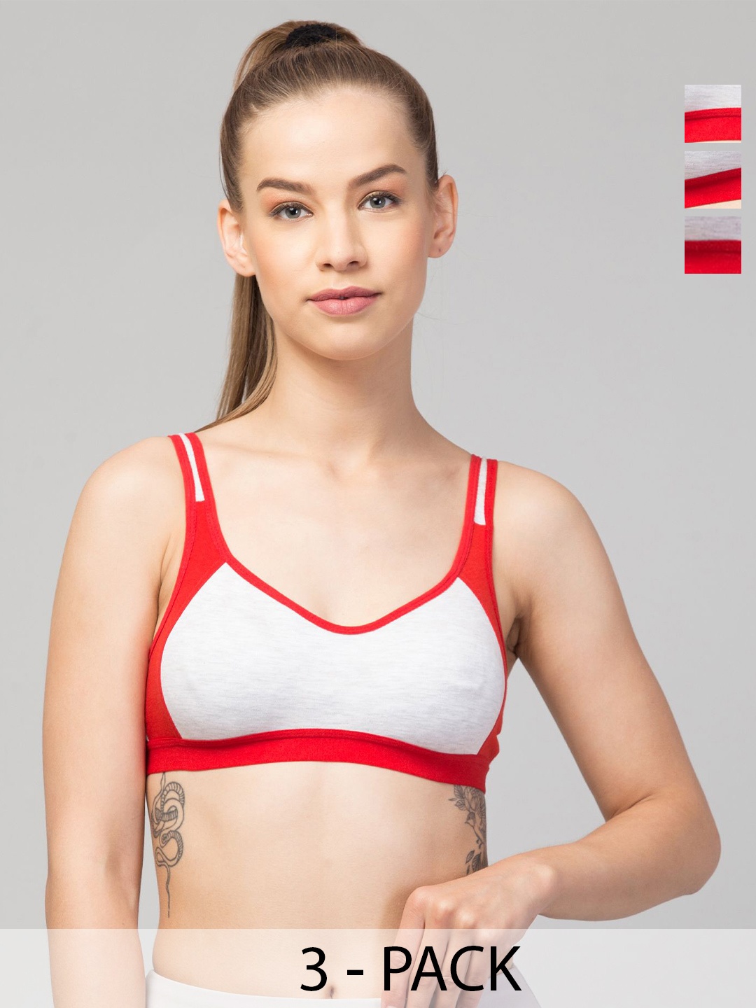 

CKARFE Bra Full Coverage, Red