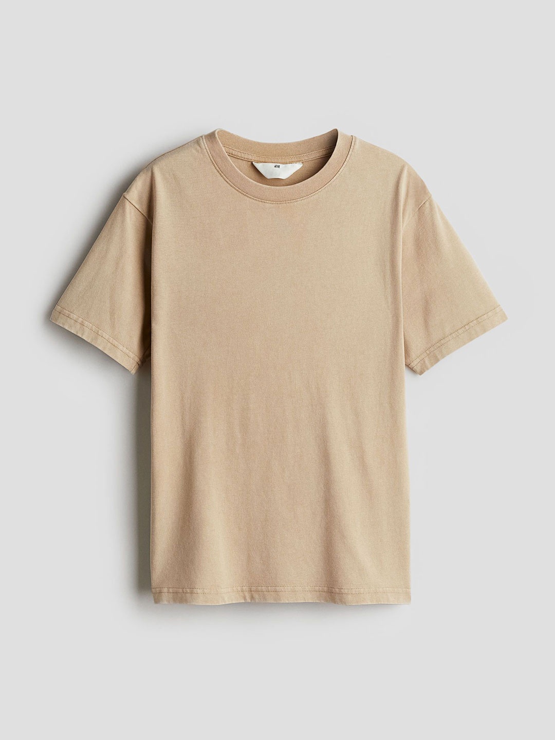 

H&M Cotton T-shirt, Beige