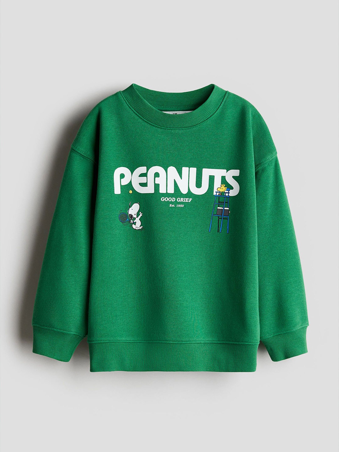 

H&M Printed Sweatshirt, Green