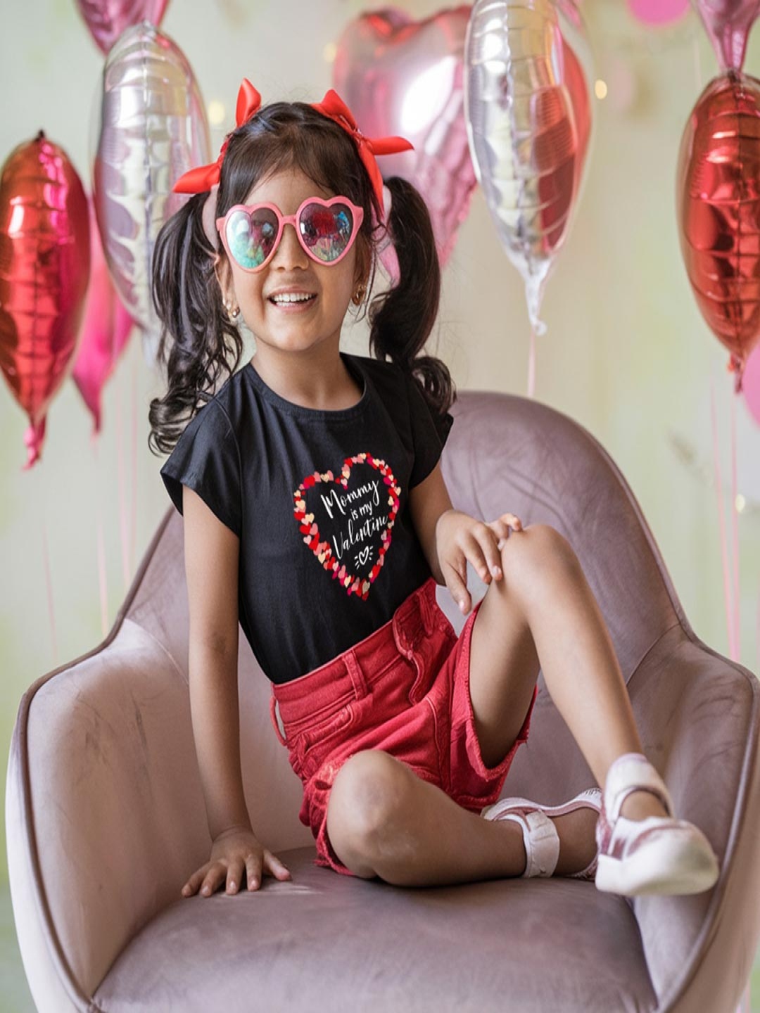 

FFLIRTYGO Kids Printed T-shirt, Red