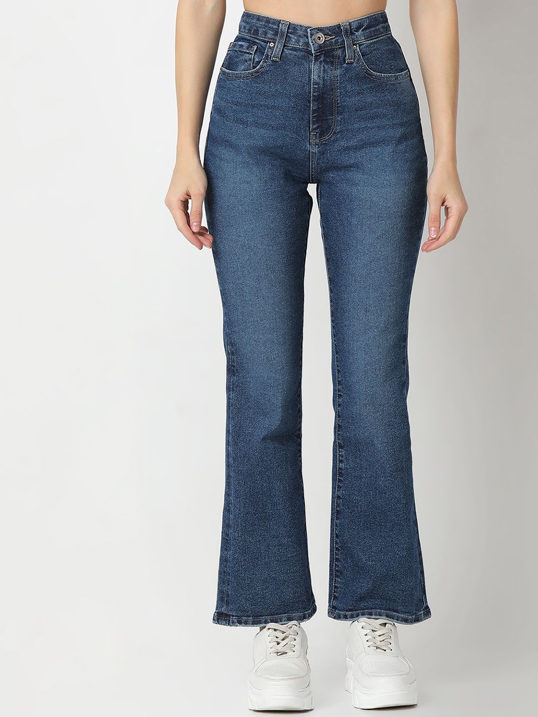 

SPYKAR Women High-Rise Light Fade Jeans, Blue