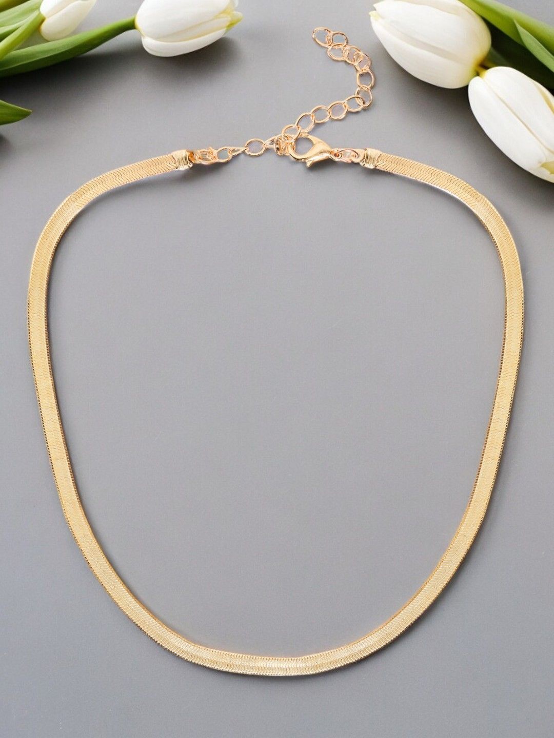 

OOMPH Gold-Toned Snake Minimal Chain