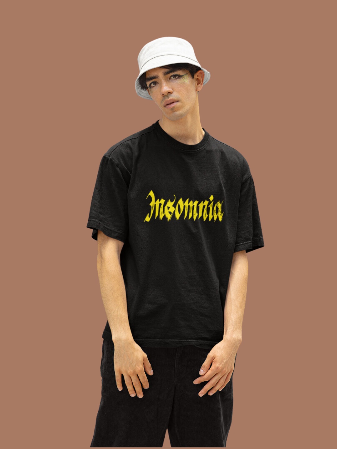 

Broke Memers Men Graphic Printed Round Neck Slim Fit T-shirt, Black