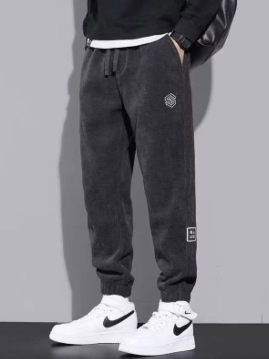 

StyleCast Men Joggers Trousers, Grey