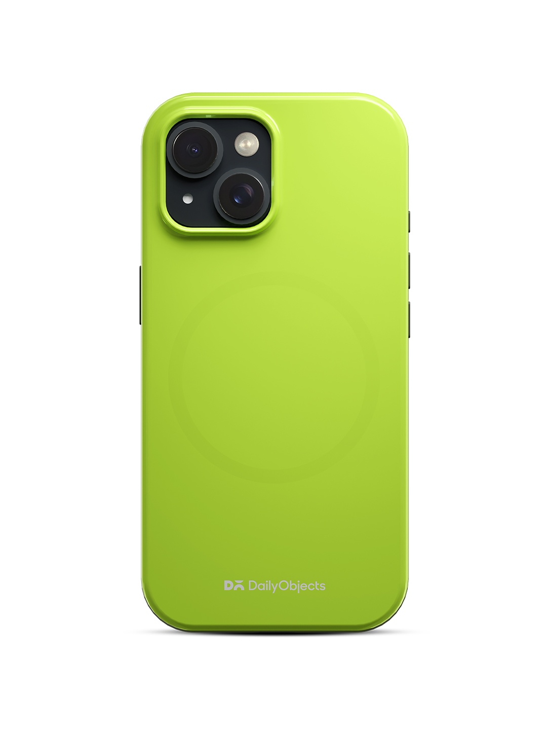 

DailyObjects Solid Enamel Bumper iPhone 14 Back Case, Lime green