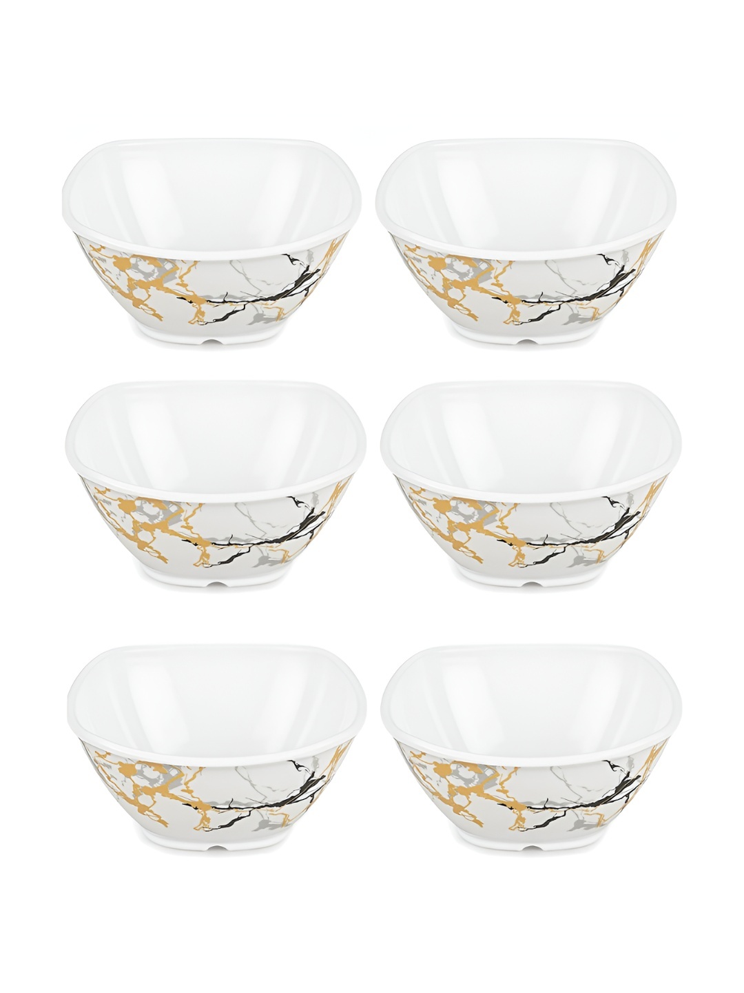 

Bataniya White 2025 6 Pieces Melamine Dishwasher Safe Serving Bowl