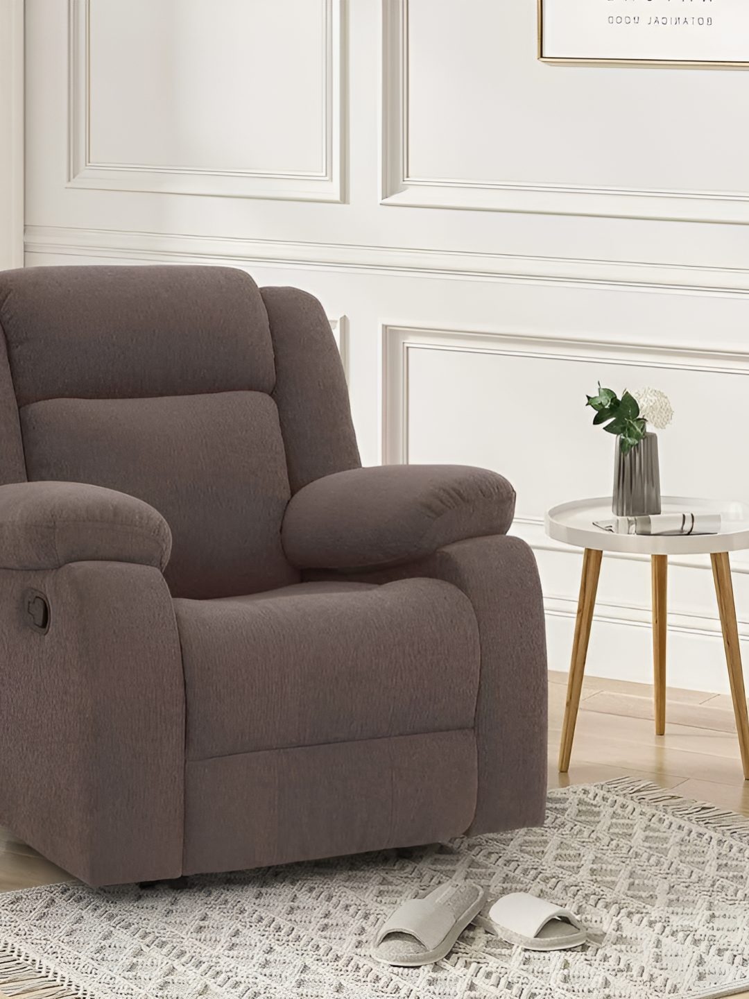 

Duroflex Avalon Fabric Single Seater Recliner, Brown