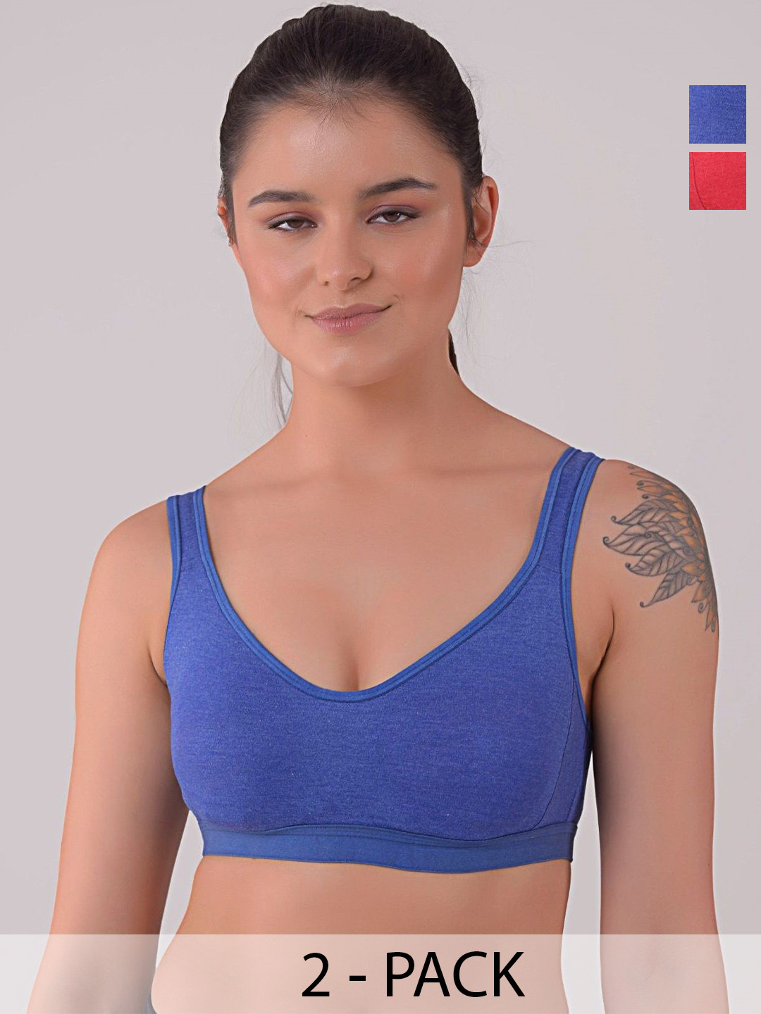

CKARFE Bra Full Coverage, Navy blue