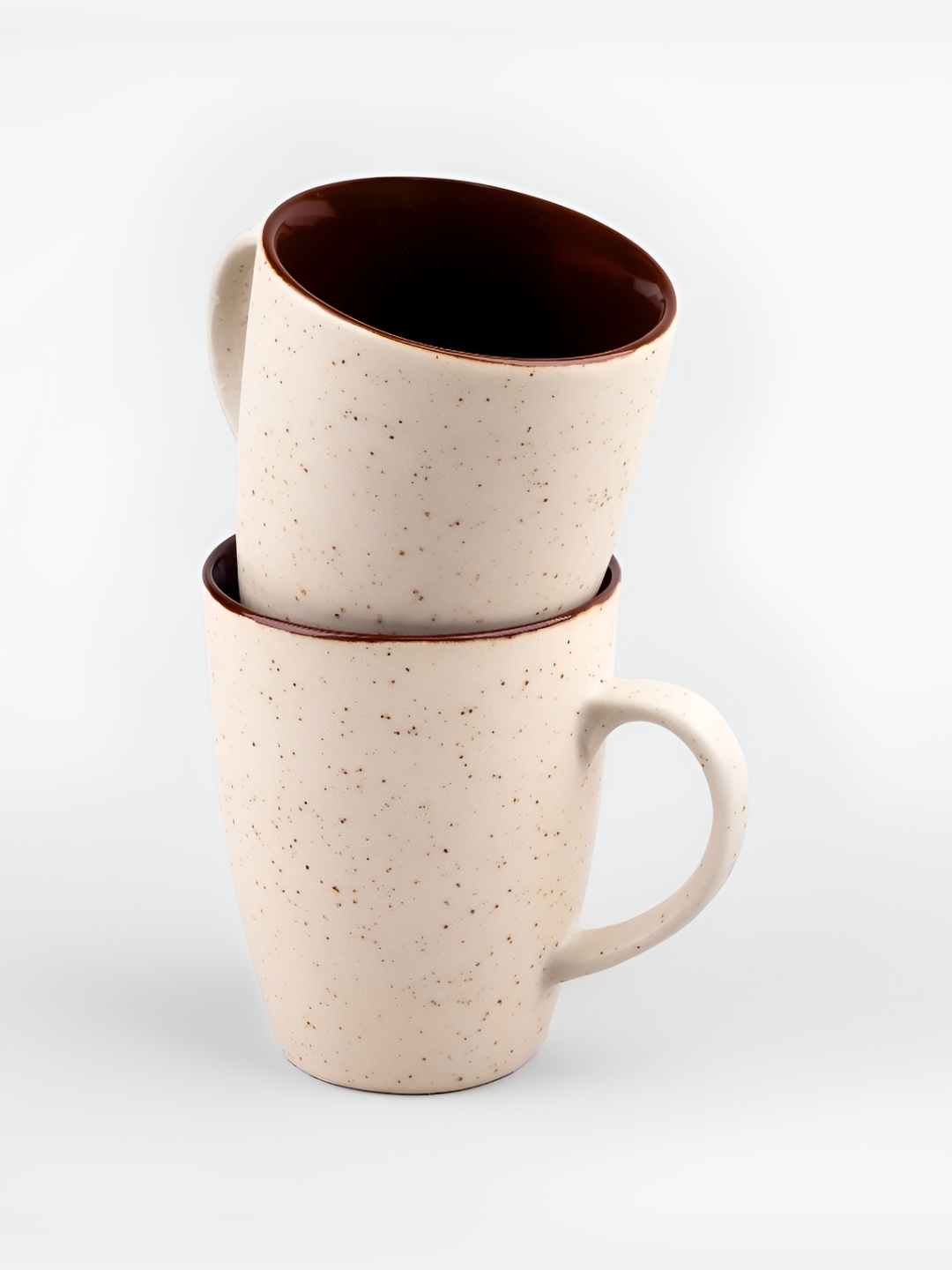 

Storepedia Brown & Peach-Coloured Solid Ceramic Matte Mugs Set of Cups and Mugs
