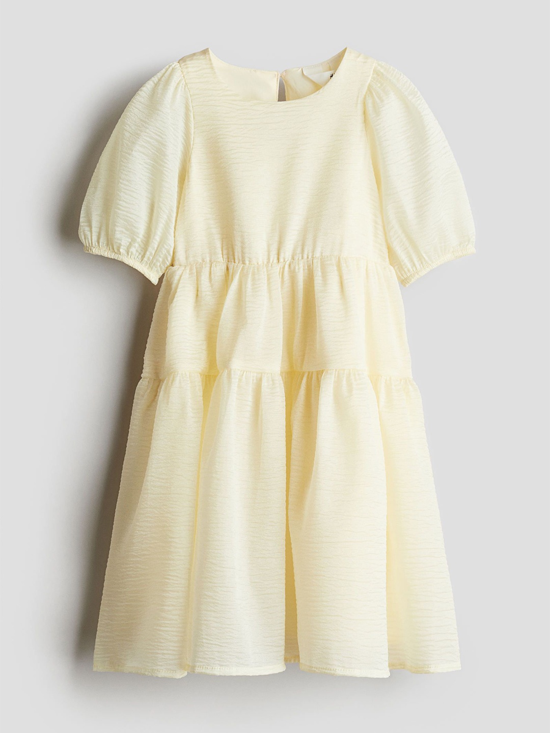 

H&M Patterned Organza Dress, Yellow