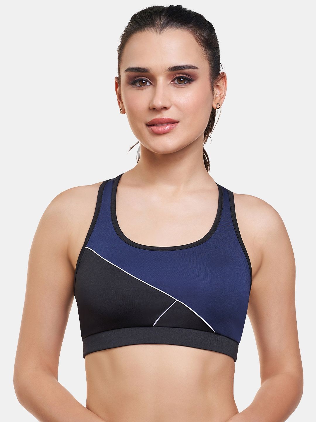 

SKDREAMS Colourblocked Bra Full Coverage, Blue