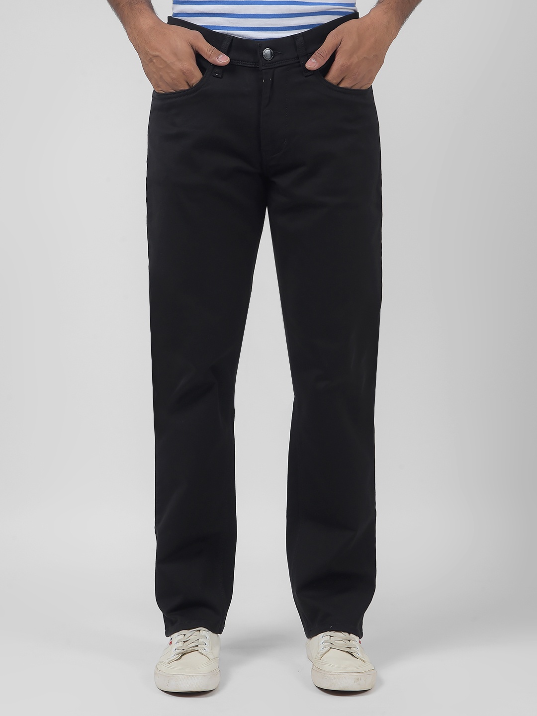 

Numero Uno Men Stretchable Jeans, Black