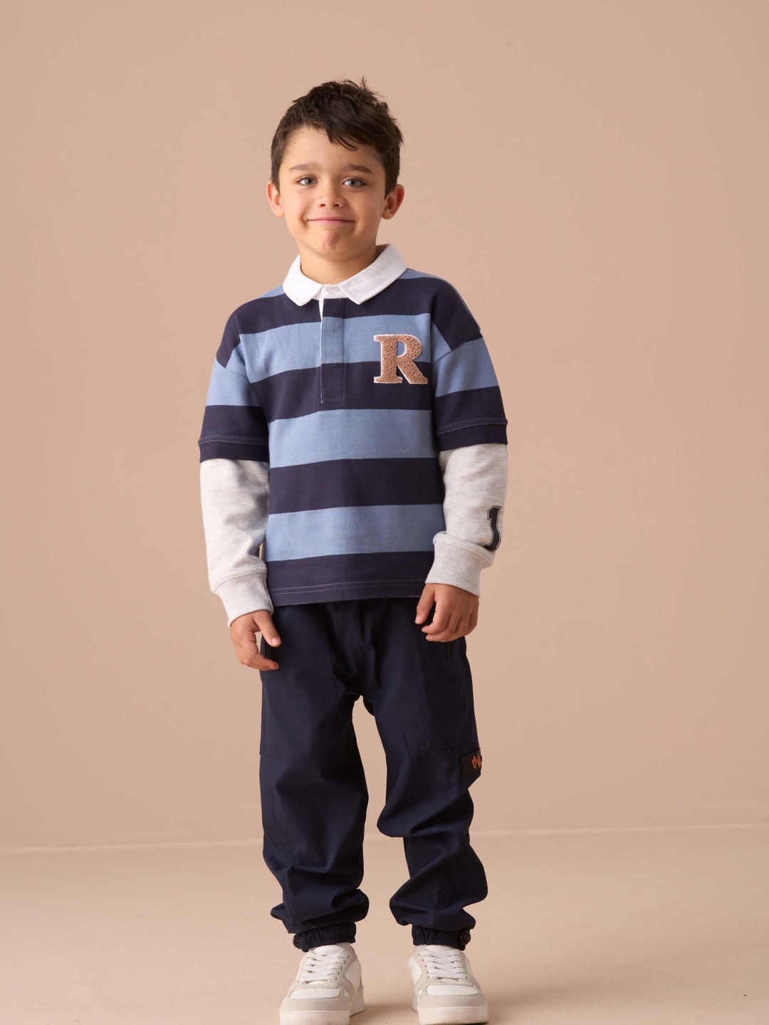 

Angel & Rocket Zane Stripe Rugby Top, Blue