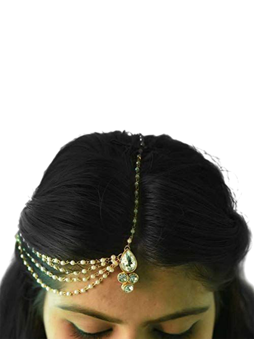 

Kezlin Gold-Plated Matha Patti Head Jewellery