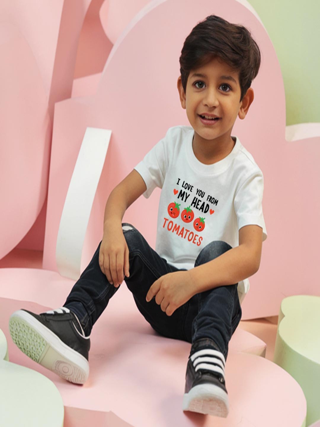 

FFLIRTYGO Kids Printed T-shirt, Grey