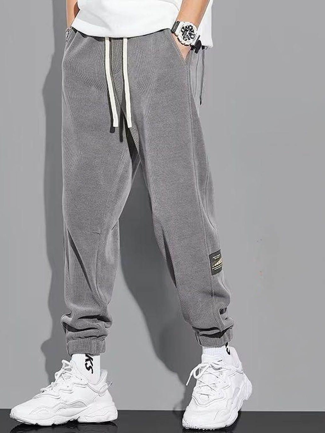 

StyleCast Men Joggers Trousers, Grey
