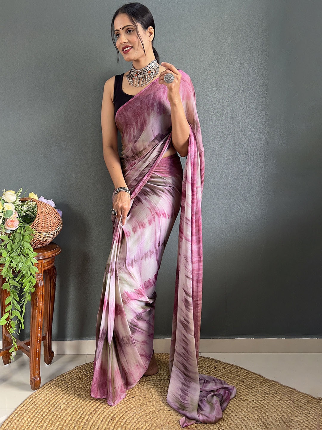 

bansari textiles Tie and Dye Kota Saree, Pink