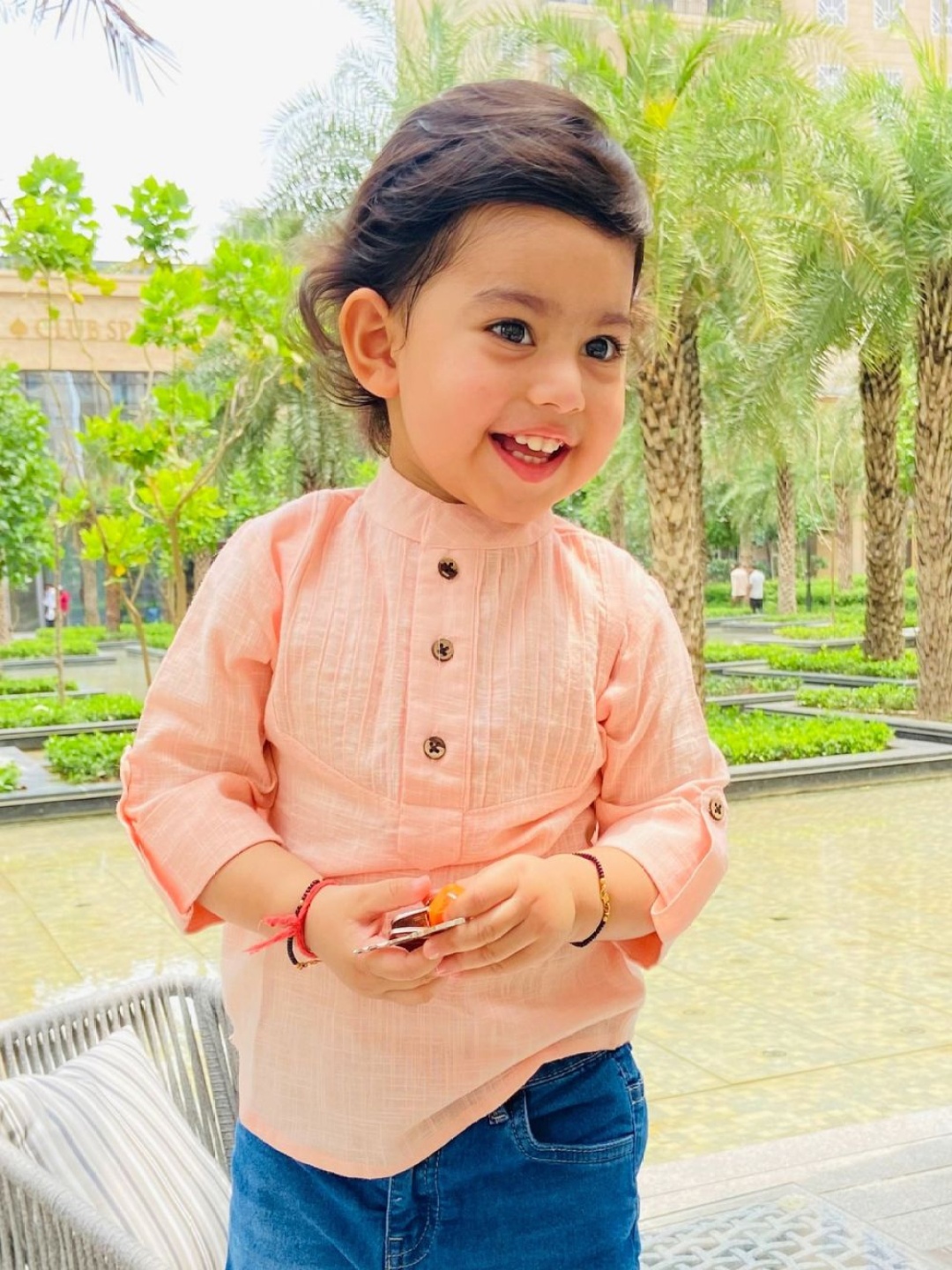 

EARTHY TWEENS Boys Floral Opaque Printed Casual Shirt, Pink