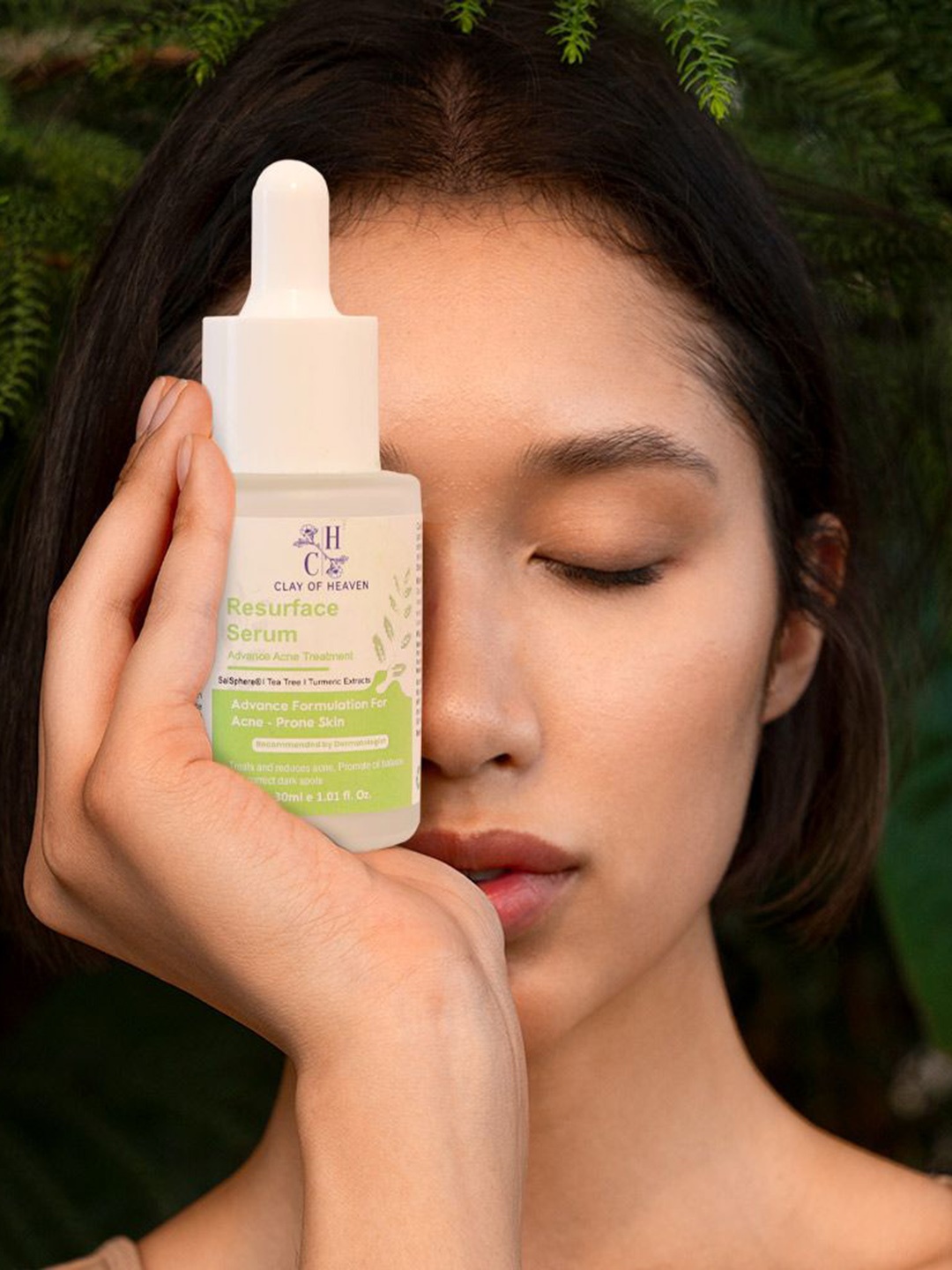 

CLAY OF HEAVEN Resurface Serum Advance Acne Treatment With Green Tea Extract - 30 ml, Transparent