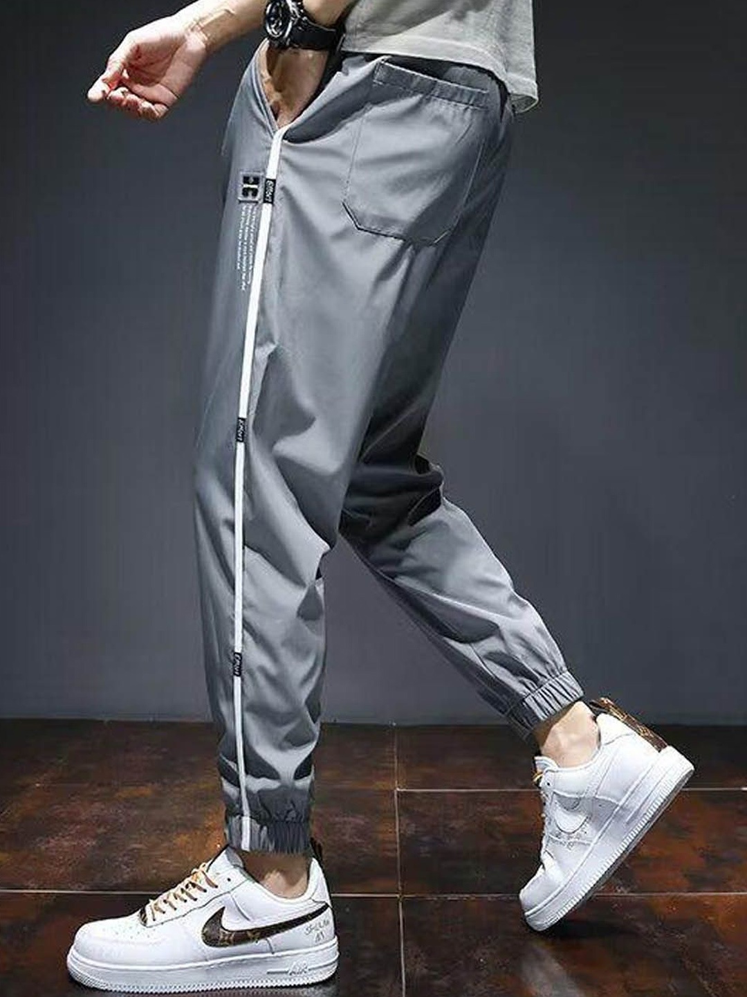 

StyleCast Men Joggers Trousers, Grey