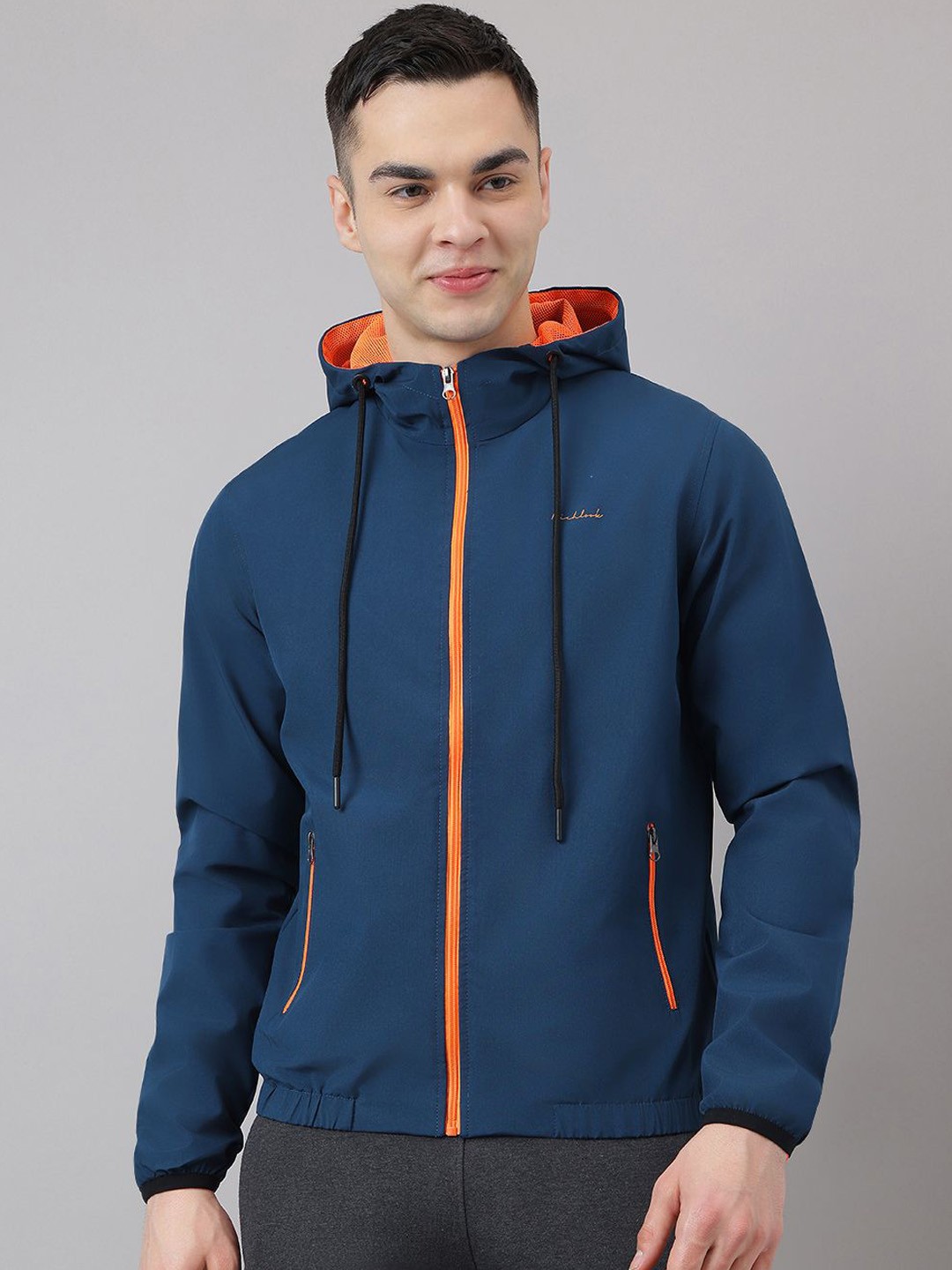 

Richlook Men Polycotton Windcheater Outdoor Biker Jacket, Blue