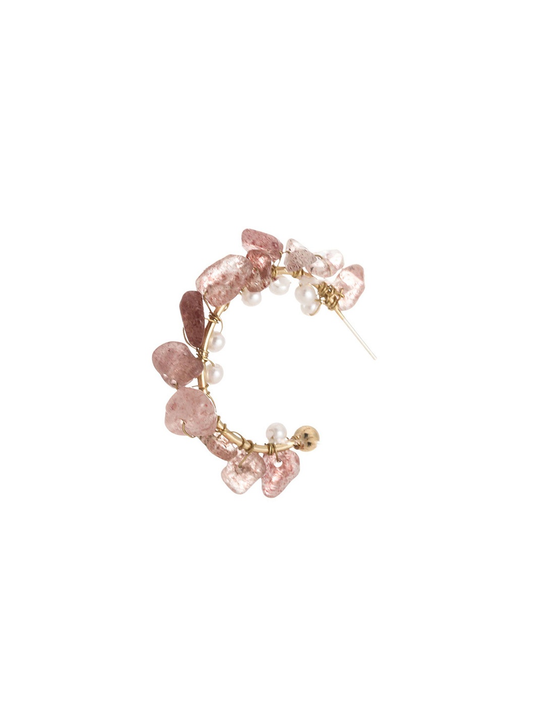 

Just Lil Things Circular Half-Hoop Earring, Multi