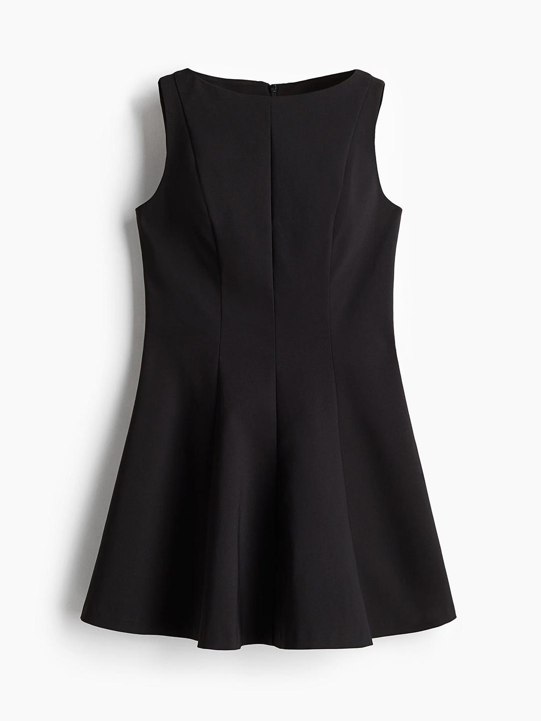 

H&M Flared-Skirt Dress, Black