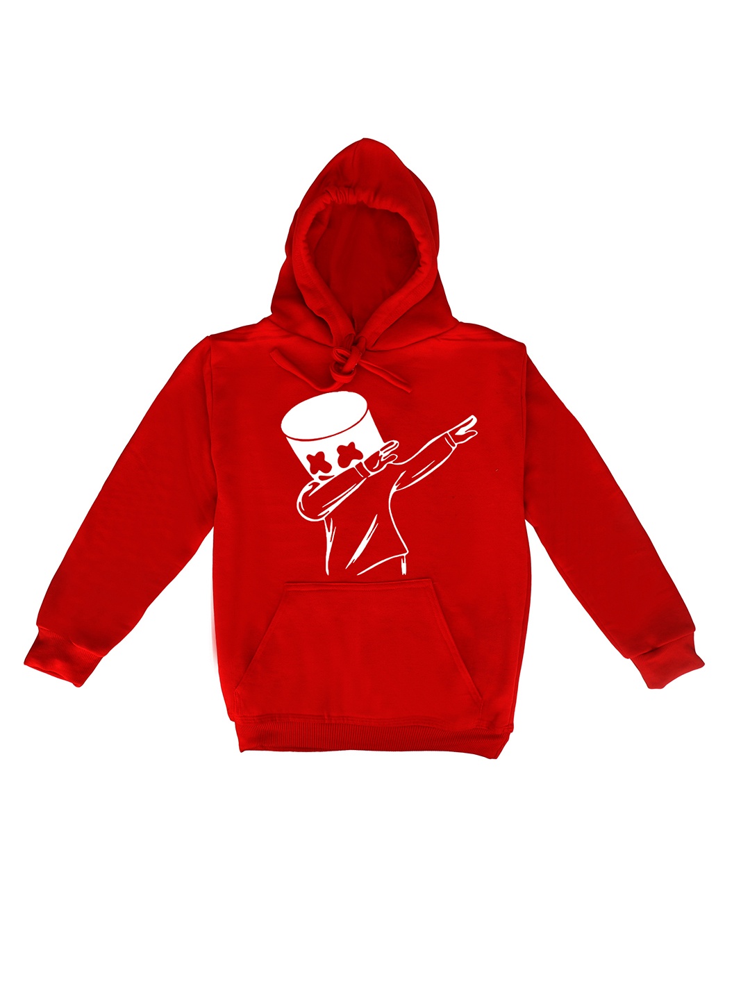 

Fabvio Plus Kids Printed Hooded Sweatshirt, Red