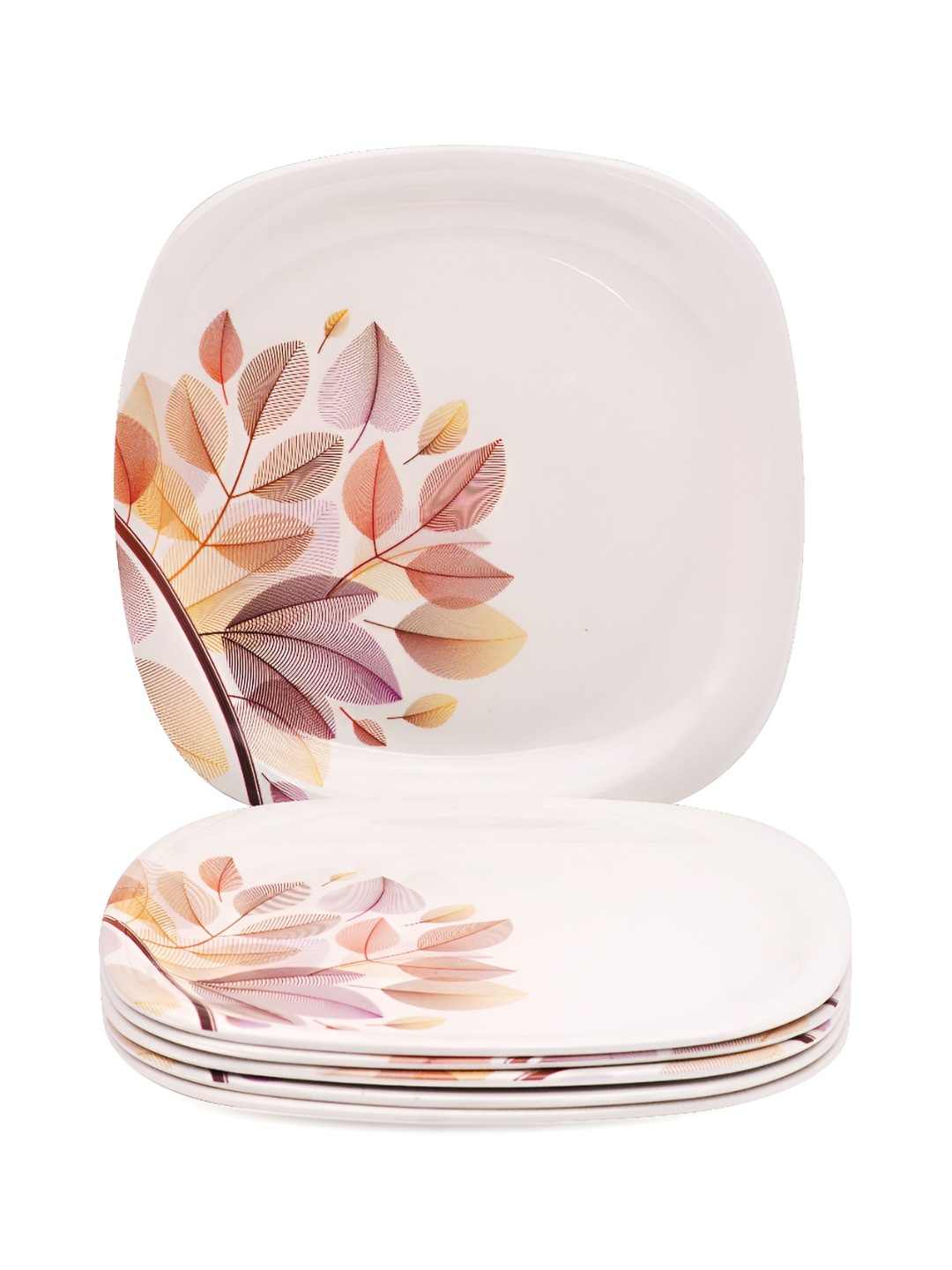 

Bataniya White 2025 6 Pieces Melamine Microwave Safe Plates