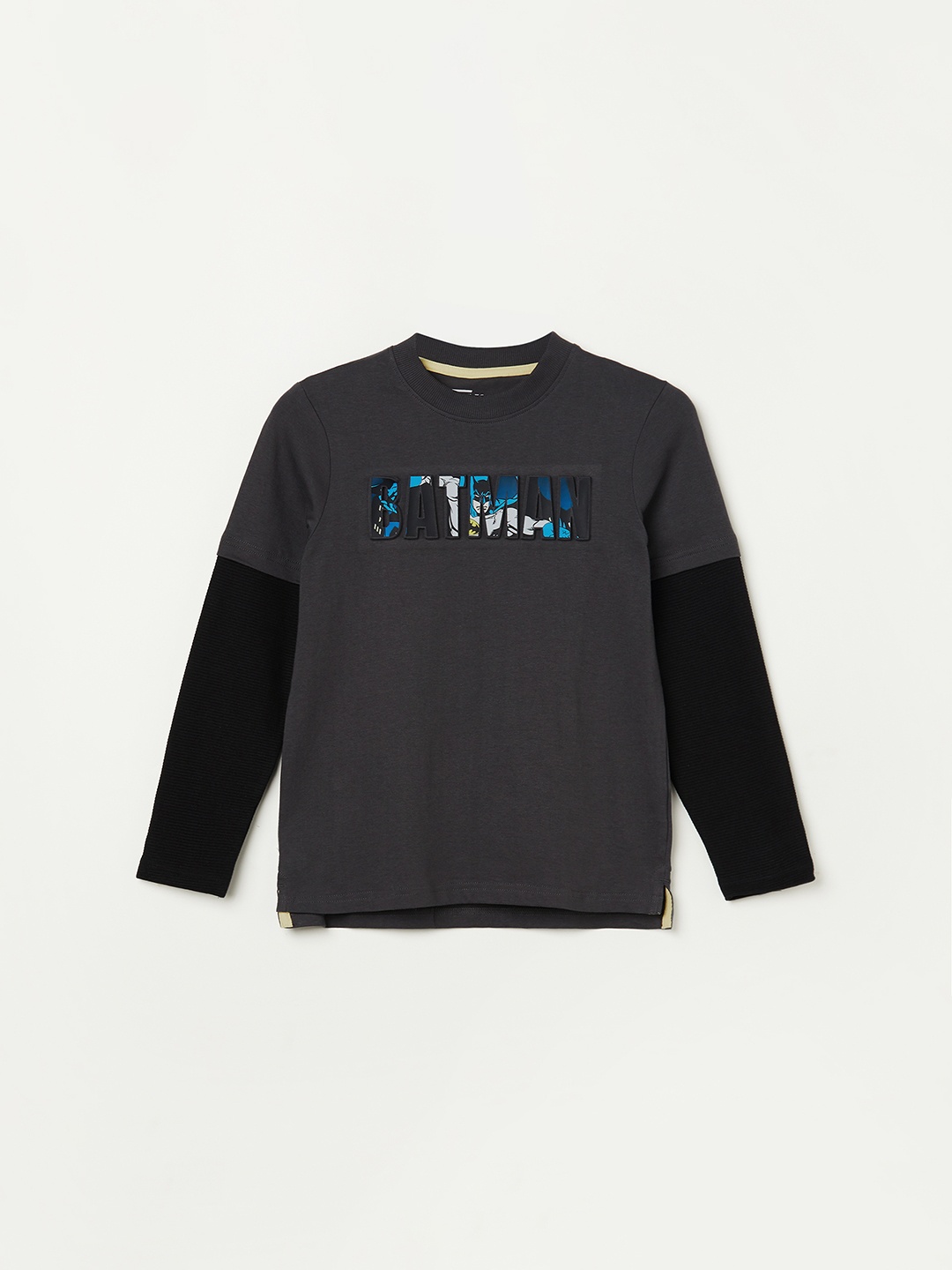 

Fame Forever by Lifestyle Boys Batman Solid Cotton T Shirt, Grey