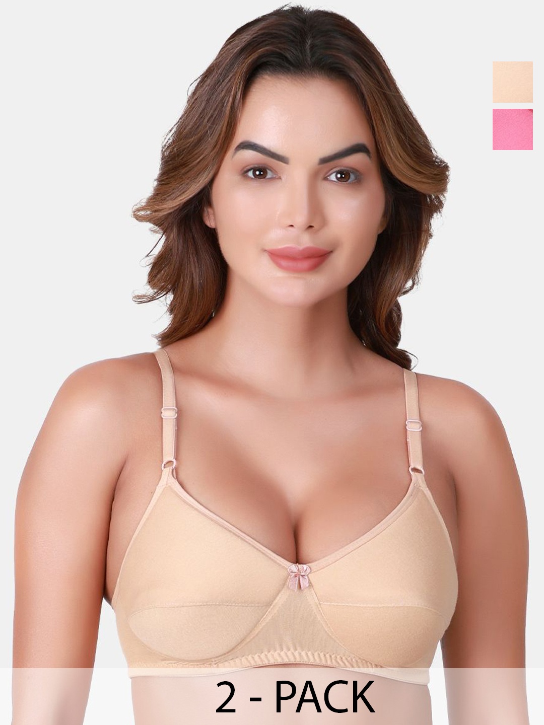 

SKDREAMS Bra Medium Coverage Heavily Padded, Pink