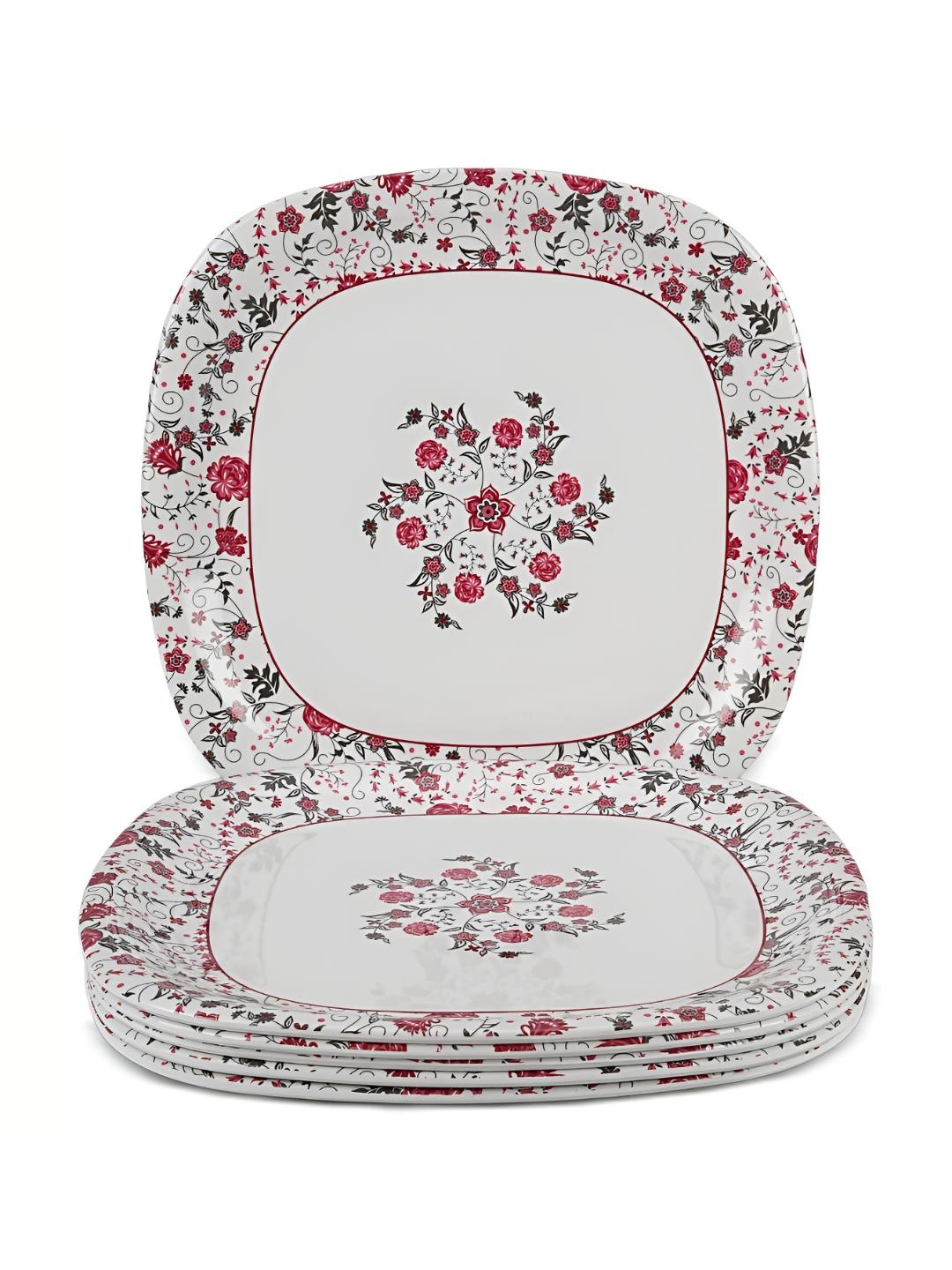 

Bataniya White 2025 6 Pieces Melamine Microwave Safe Plates