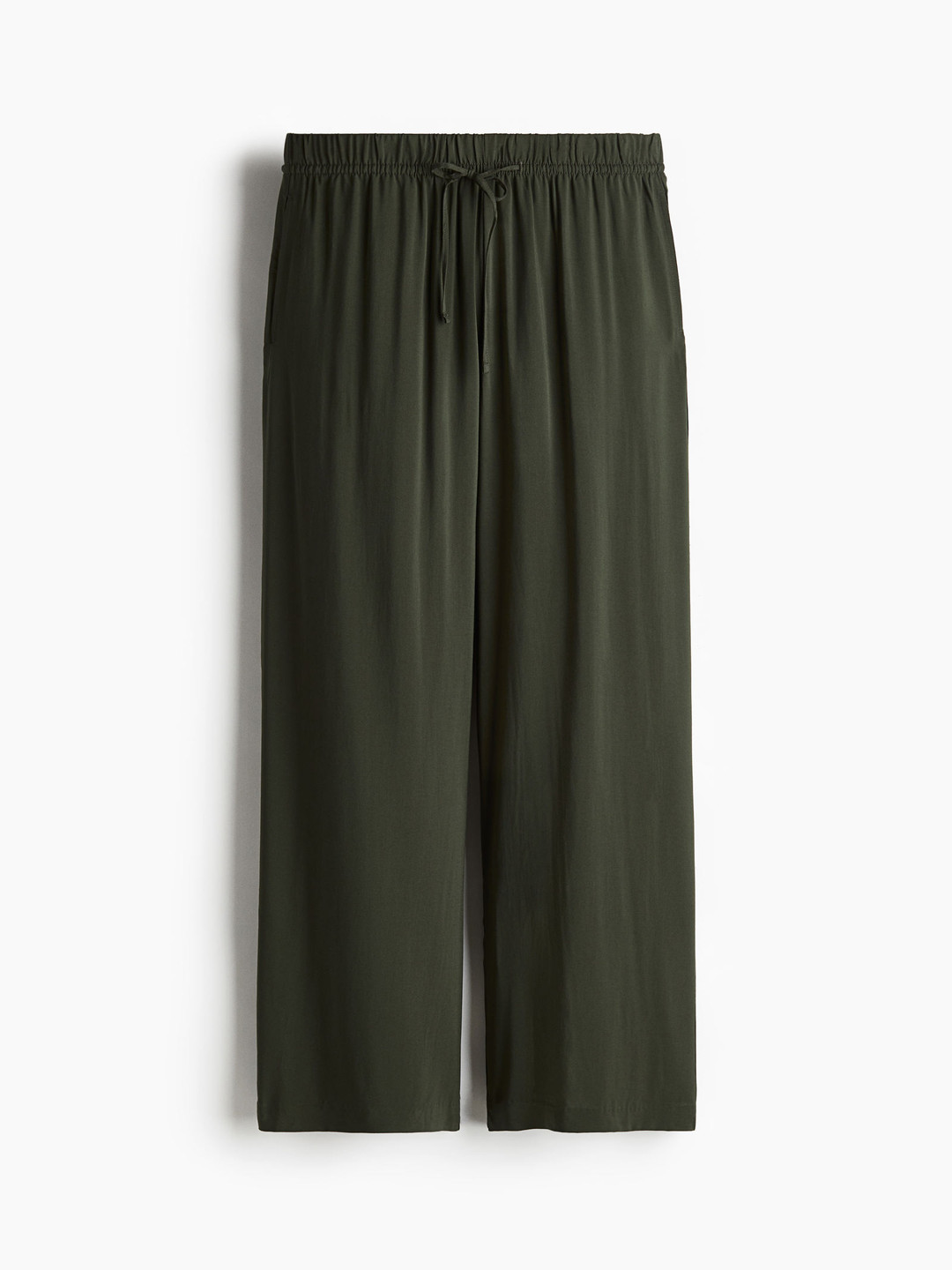 

H&M Wide Pull-On Trousers, Green