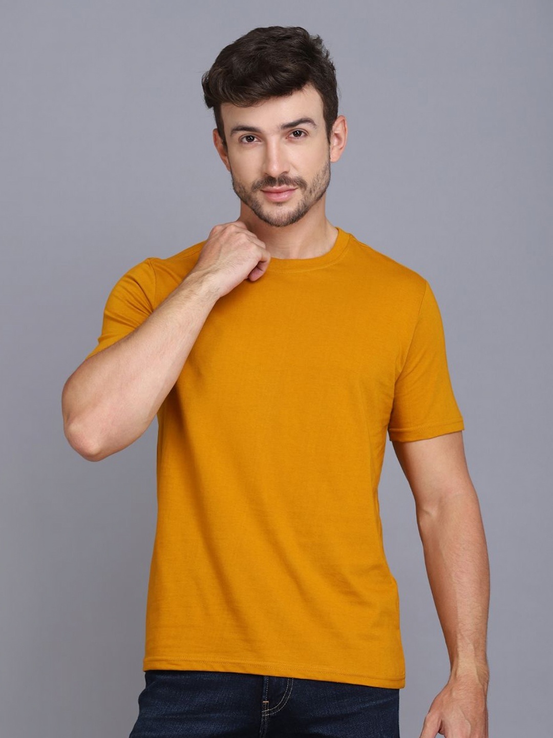 

WOOSTRO Men 2 Slim Fit T-shirt, Peach
