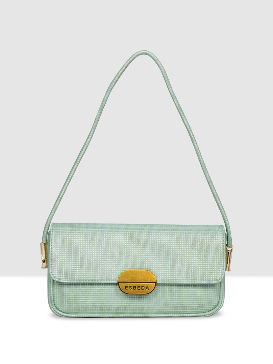 

ESBEDA Women Textured Structured Handheld Bag, Green