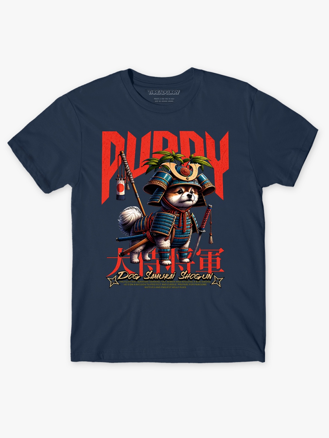 

THREADCURRY Boys Graphic Printed Round Neck Cotton T-shirt, Navy blue