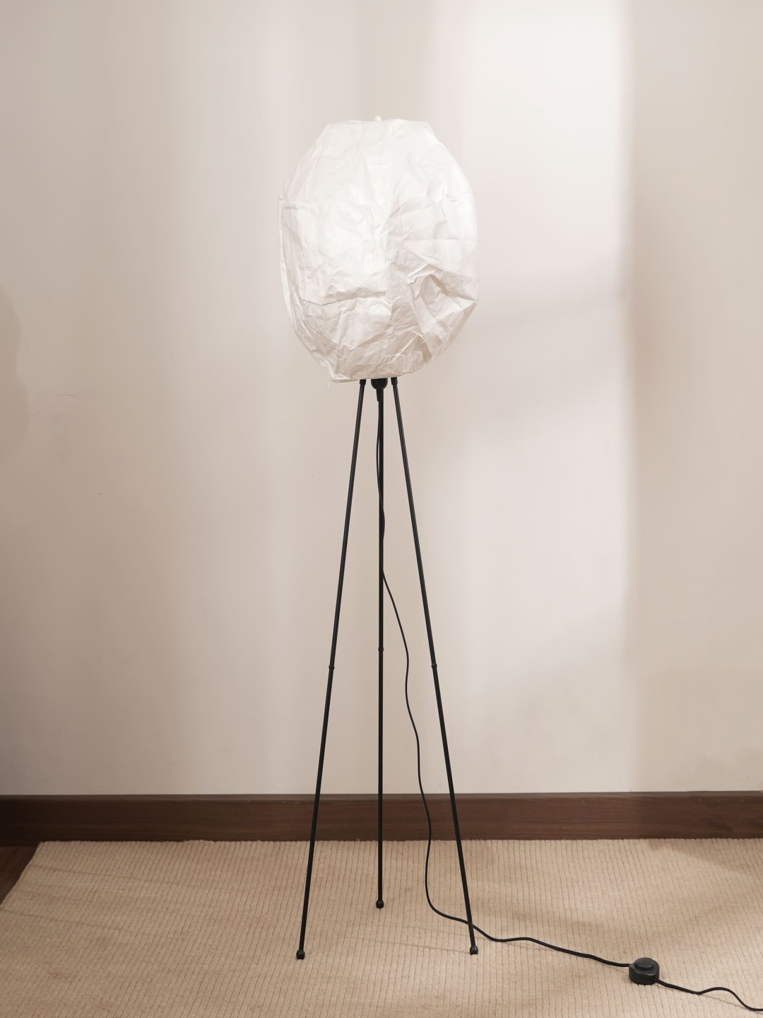 

FIG Off White Textured Spherical Shaped Luna Floor Lamp