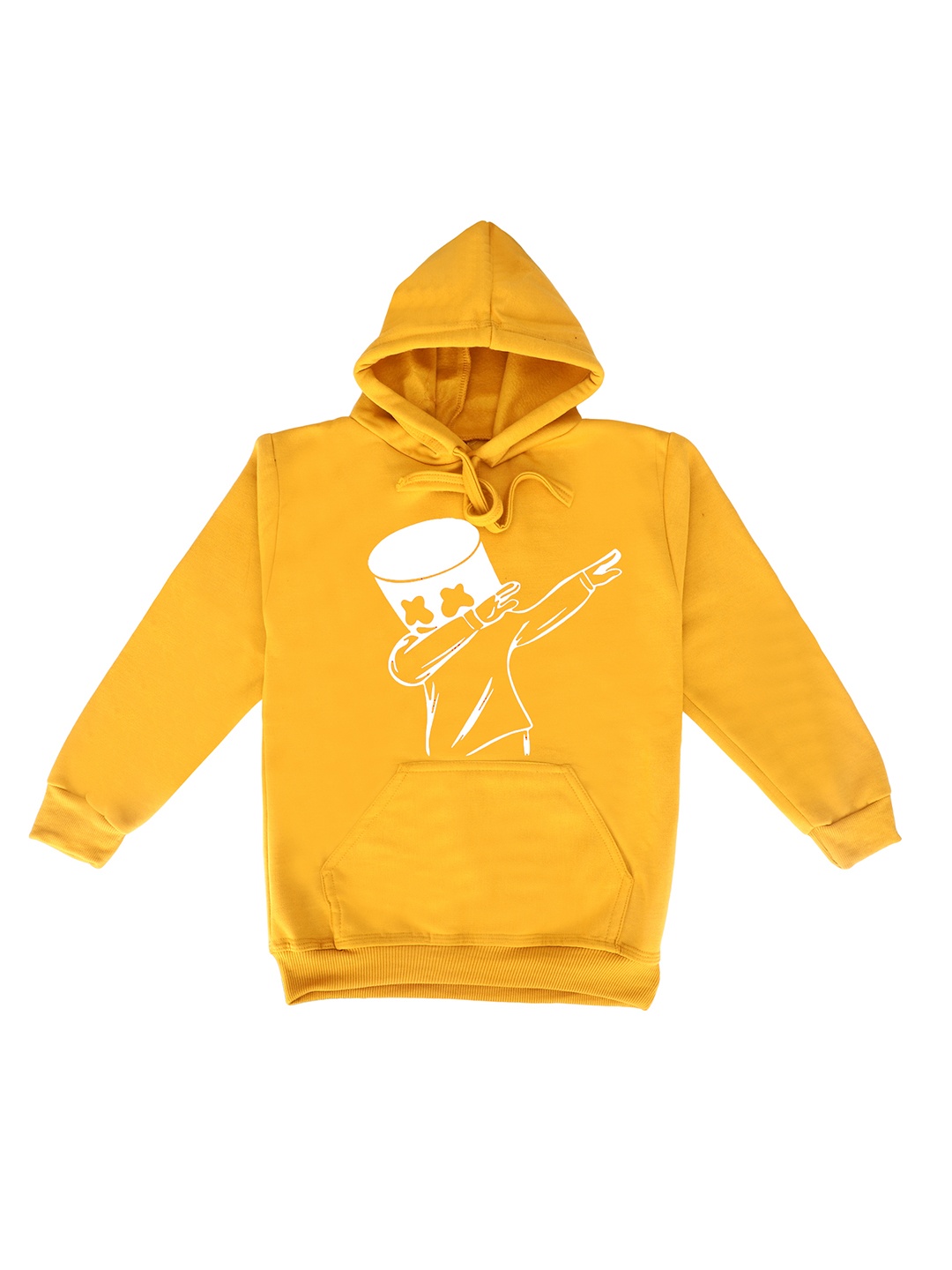 

Fabvio Plus Kids Printed Hooded Sweatshirt, Yellow