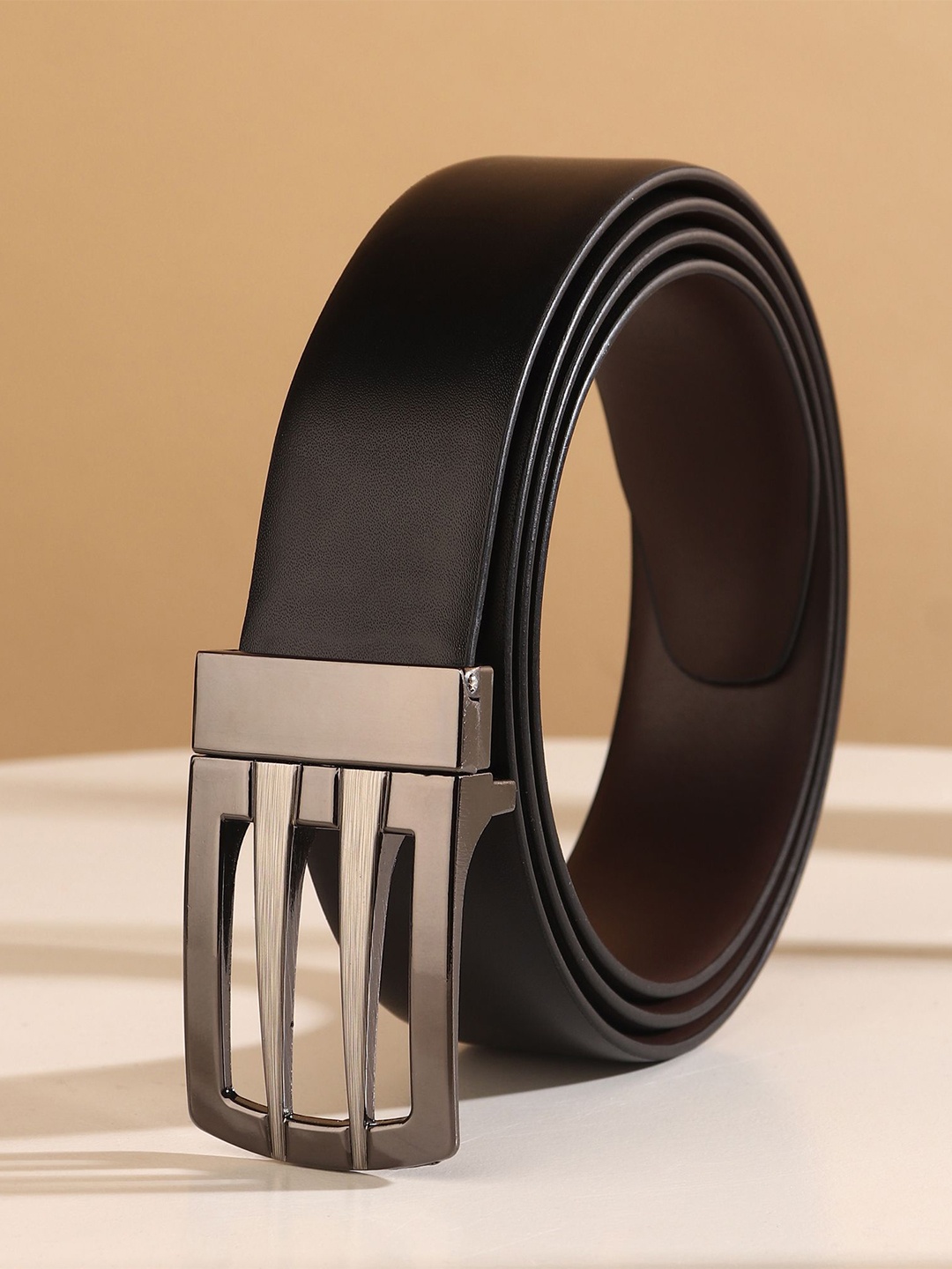 

Provogue Men Reversible Formal Belt, Black