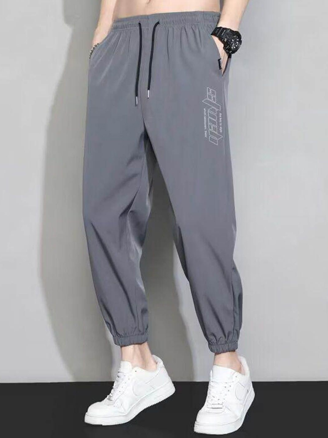 

StyleCast Men Joggers Trousers, Grey