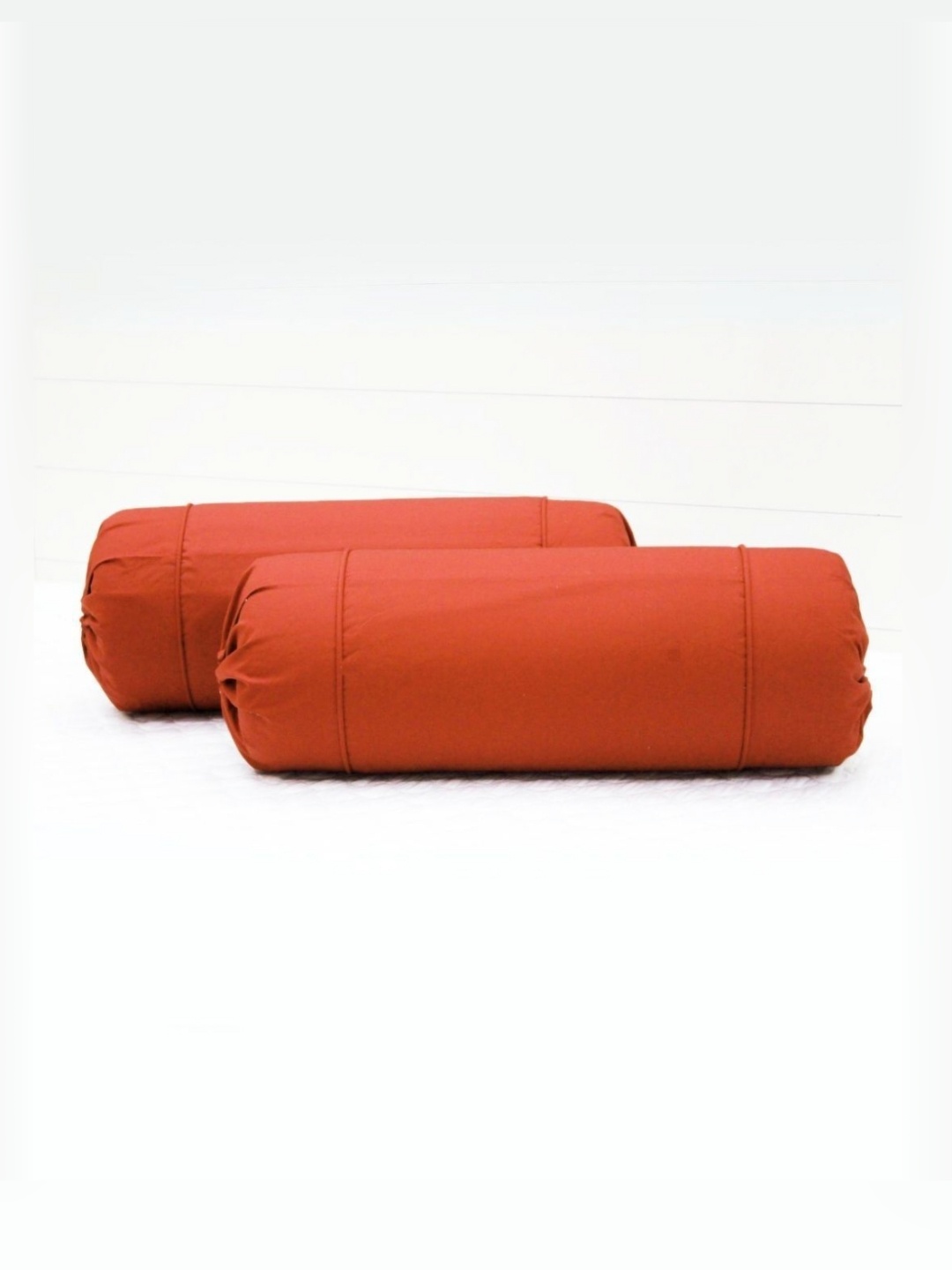 

Aurave Rust 2 Pieces Cotton 210 TC Bolster Covers