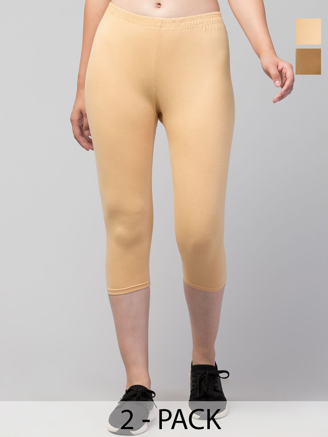 

CKARFE Women Capris, Beige