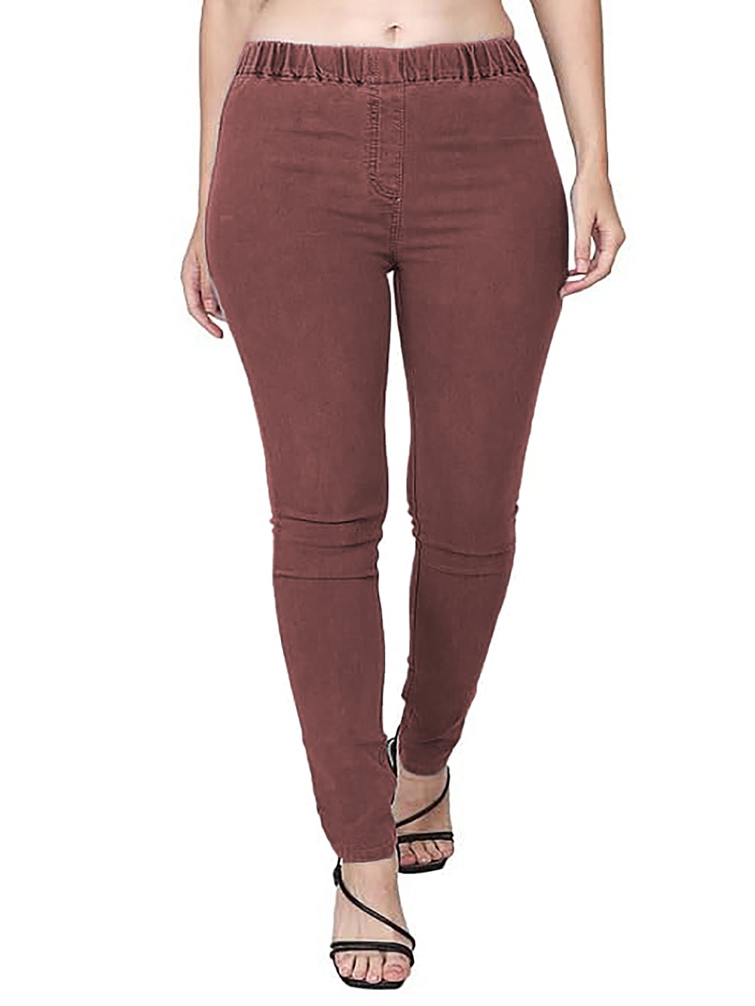 

Trusha Dresses Women Comfort Skinny Fit Stretchable Jeans, Rust
