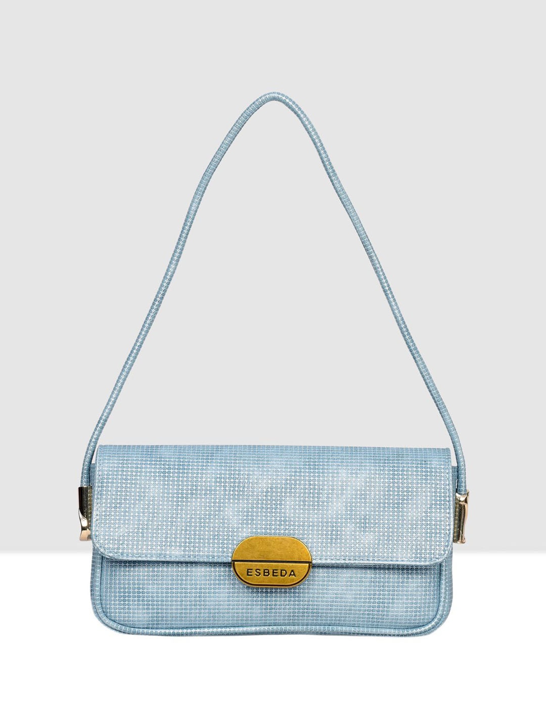 

ESBEDA Women Textured Structured Handheld Bag, Blue