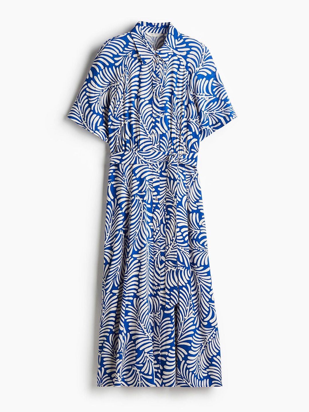 

H&M Tie-Belt Shirt Dress, Blue