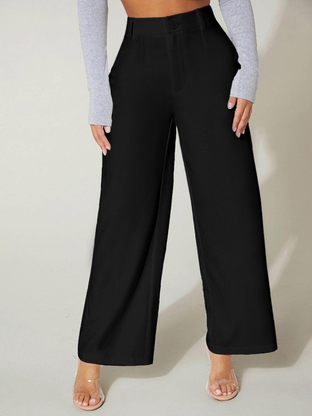 

TOOCHKI Women Relaxed Straight Leg High-Rise Trouser, Black