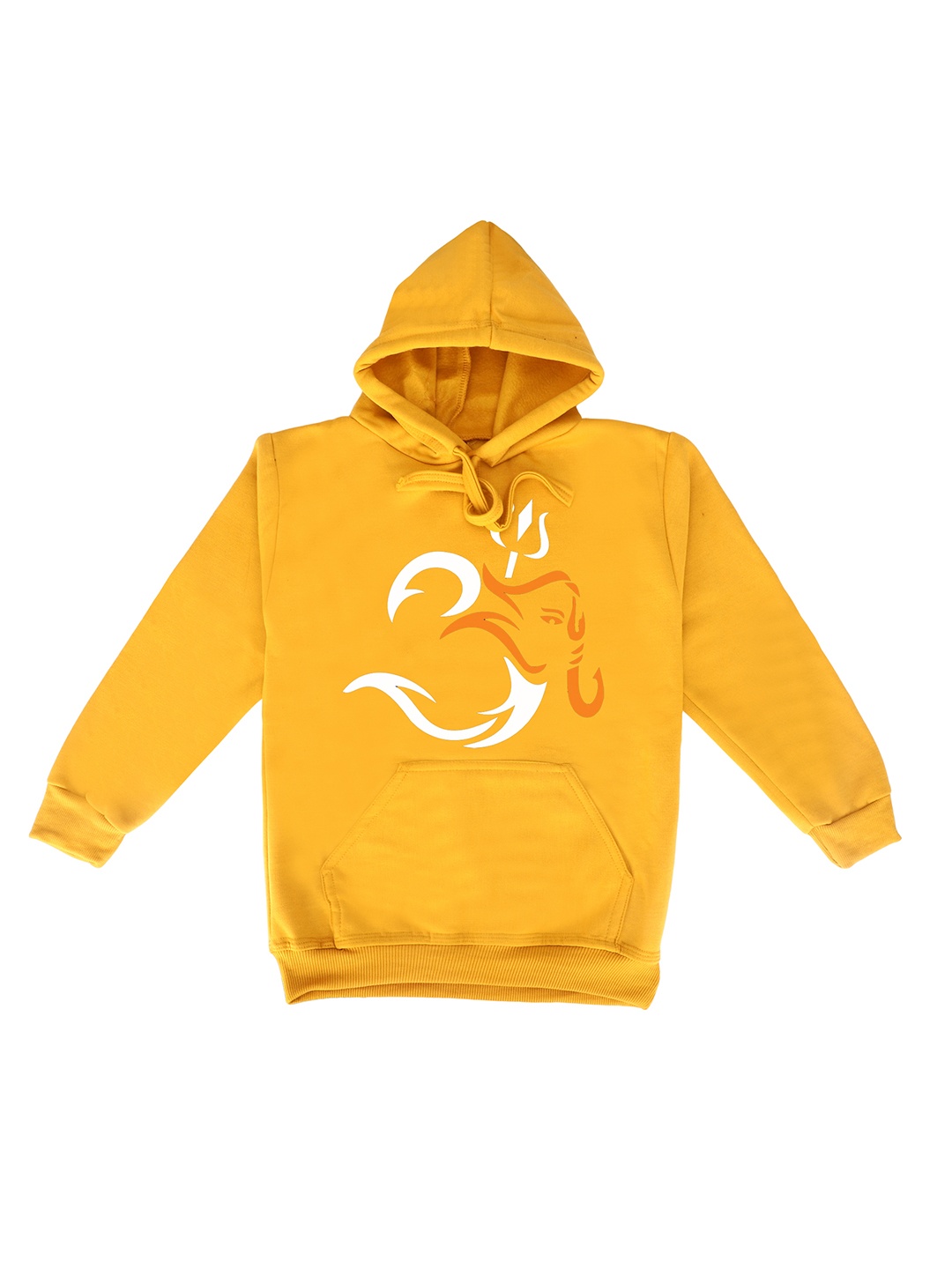 

Fabvio Plus Kids Printed Hooded Sweatshirt, Yellow